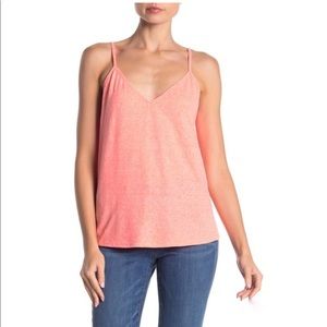 Socialite Coral Spaghetti Strap Knot Tanktop size Medium